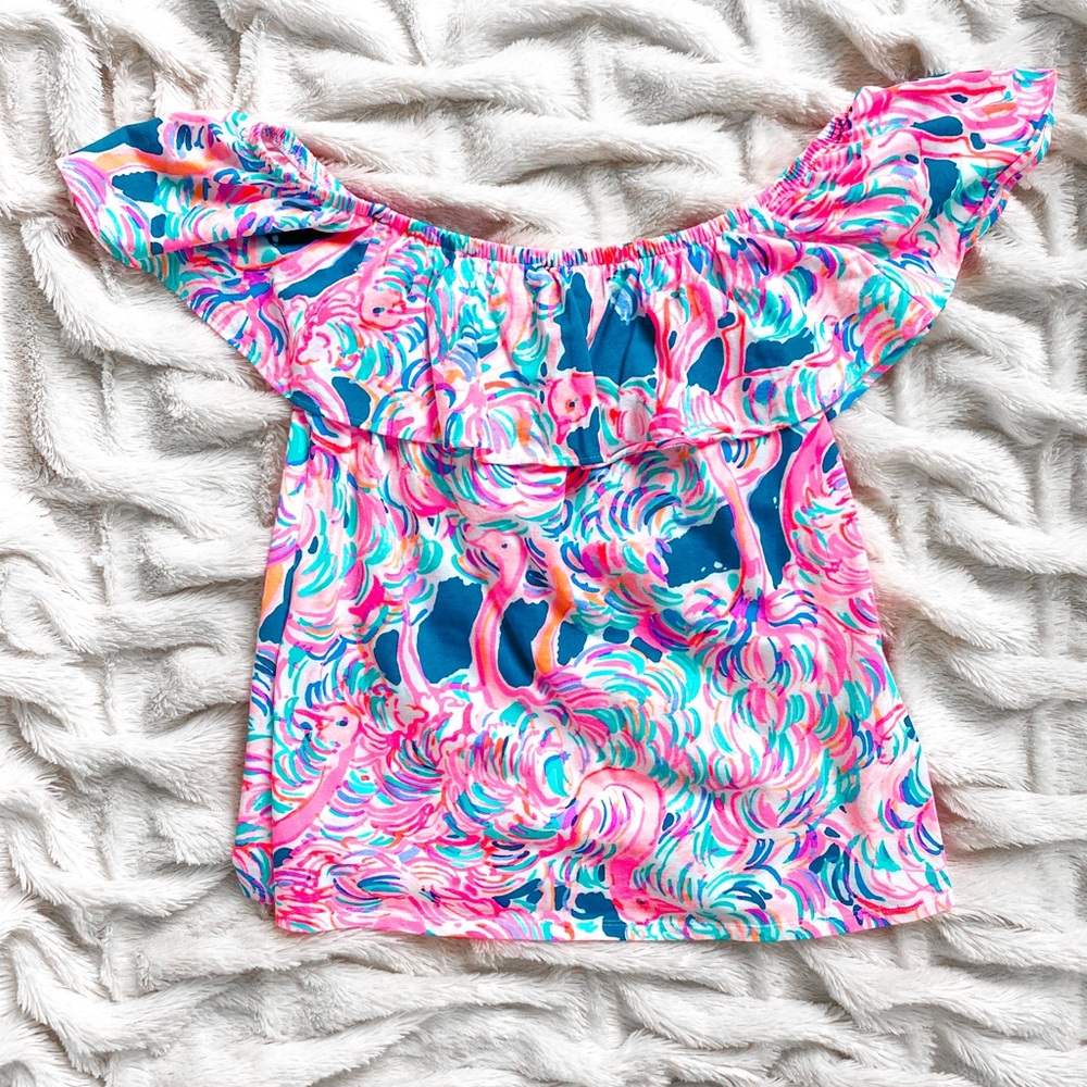 Lilly Pulitzer La Fortuna top in Pink Pelican